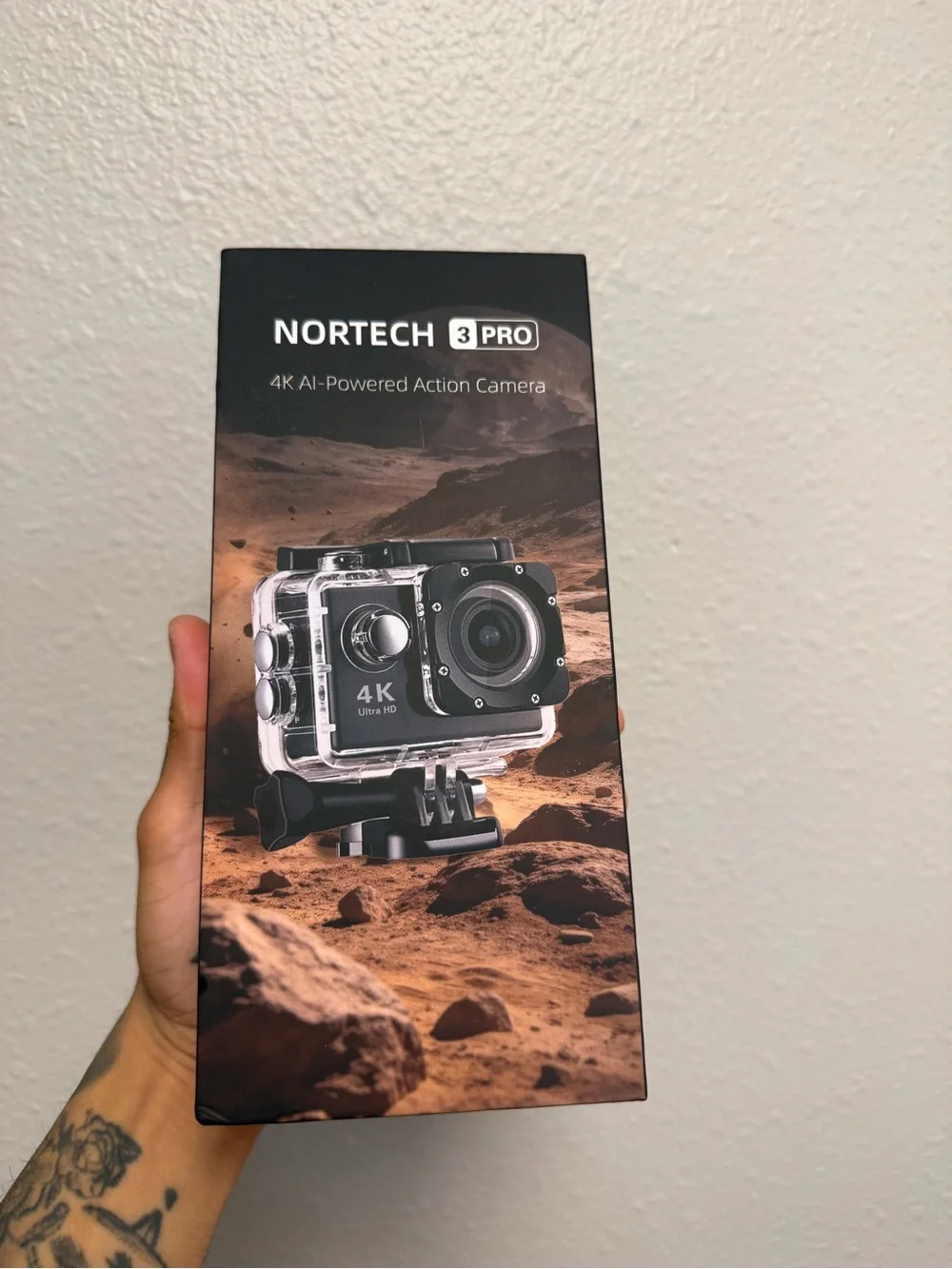 Nortech 3 Pro 4K AI-Powered Action Camera Waterproof 140° Wide Angle w/ Accessor